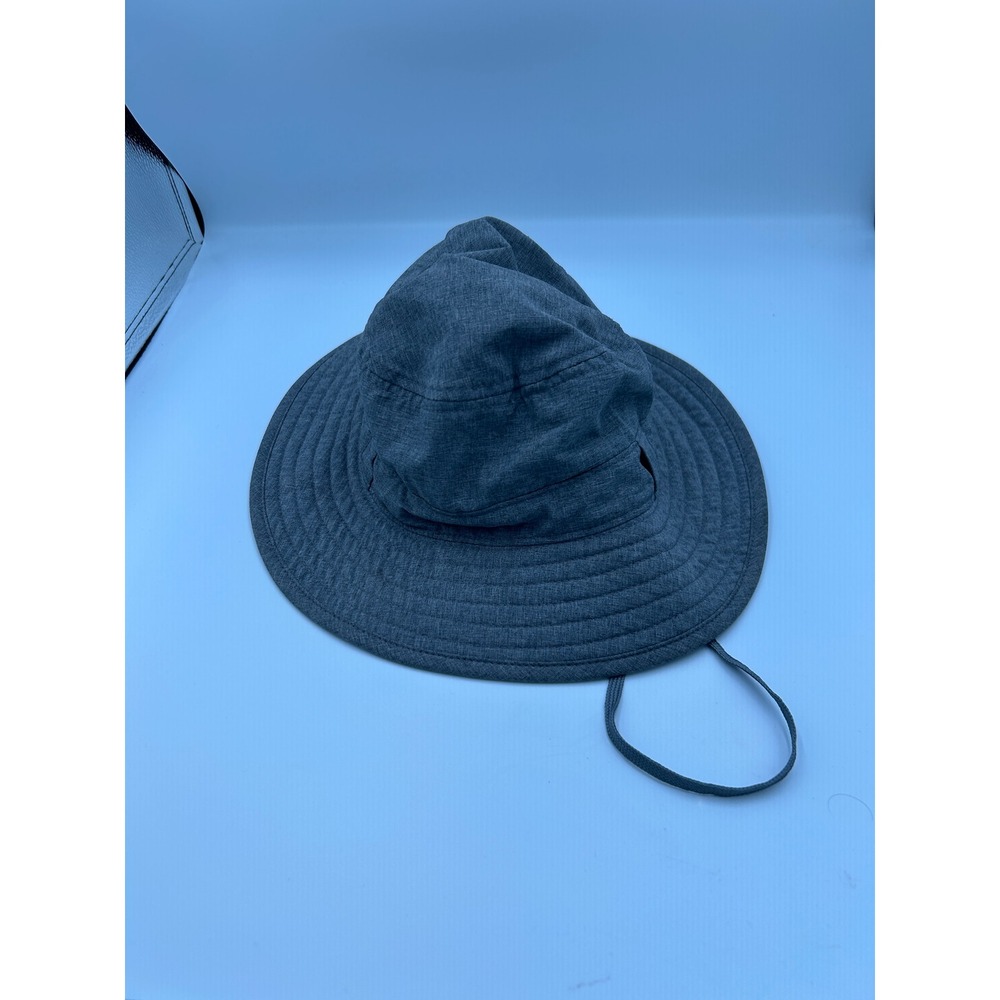 Solar Escape Mens Gray Boonie Sun Hat Wide Brim Adjustable Chin Strap One Size